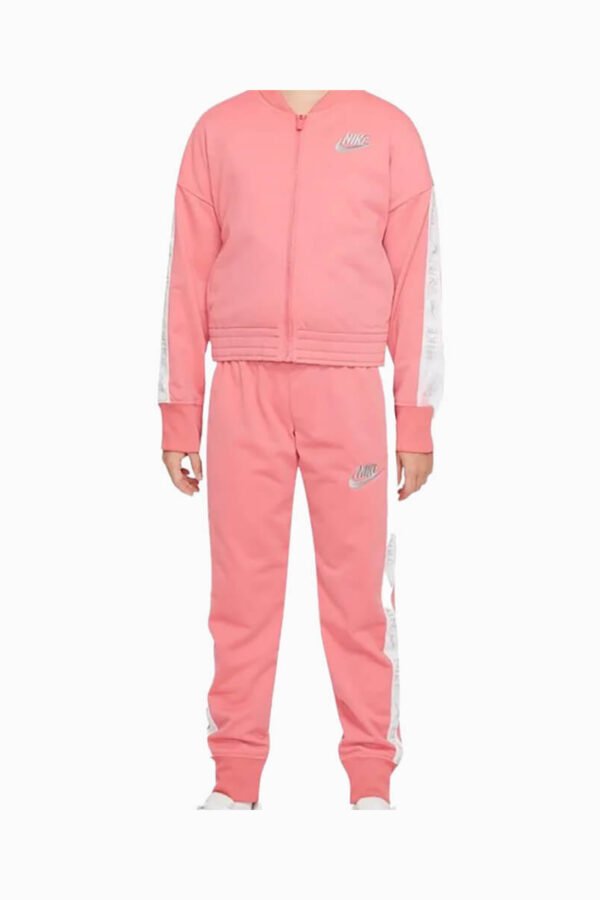 Chándal Nike Sportswear Poly-Knit – Edición Coral & Silver